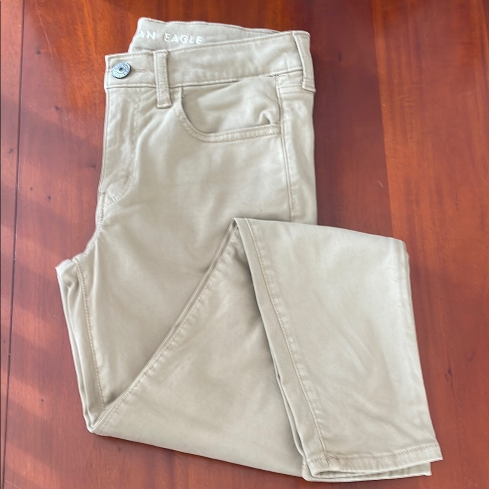 American Eagle Tan Skinny Jeans